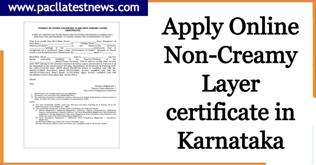 apply-obc-non-creamy-layer-ncl-certificate-in-karnataka